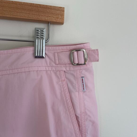 Orlebar Brown Bulldog OB Classic Swim Shorts in Pink Sand Trunks, Size 34 - Picture 16 of 16